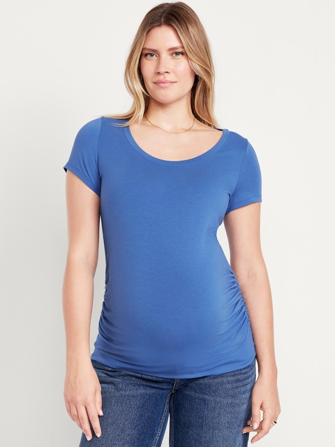 T-SHIRT À ENCOLURE DÉGAGÉE DE MATERNITÉ