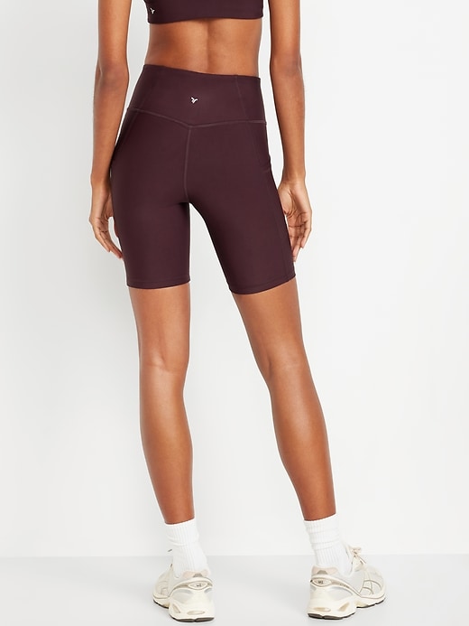 Image number 2 showing, High-Waisted PowerSoft Biker Shorts -- 8-inch inseam