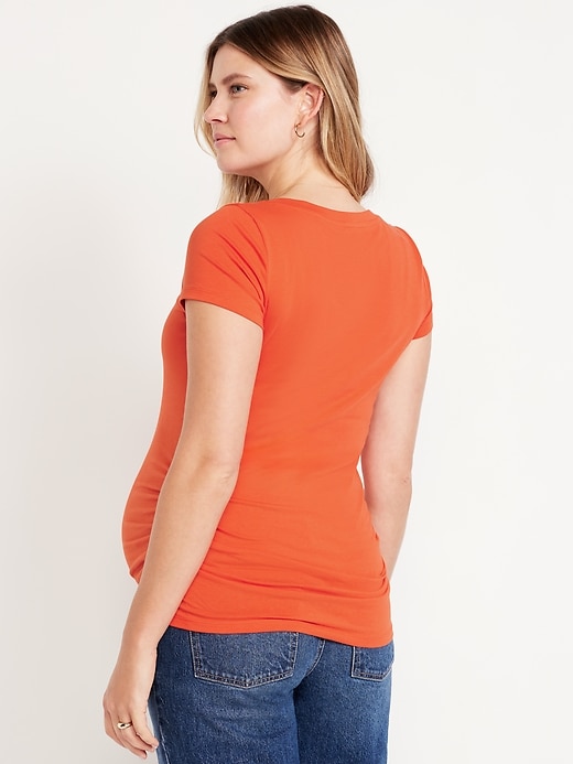 Image number 8 showing, Maternity Scoop-Neck T-Shirt