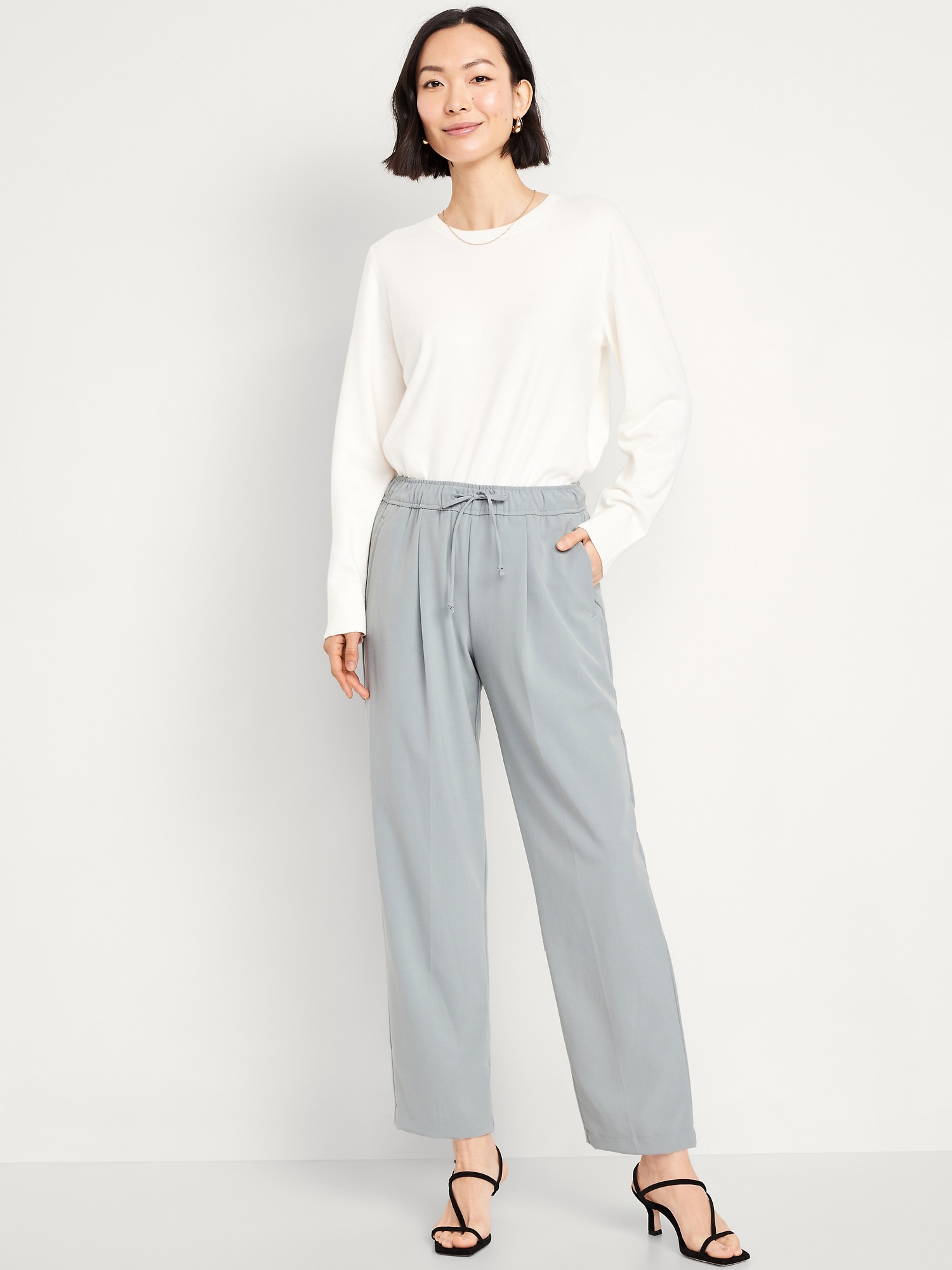 High-Waisted Billie Straight Trouser