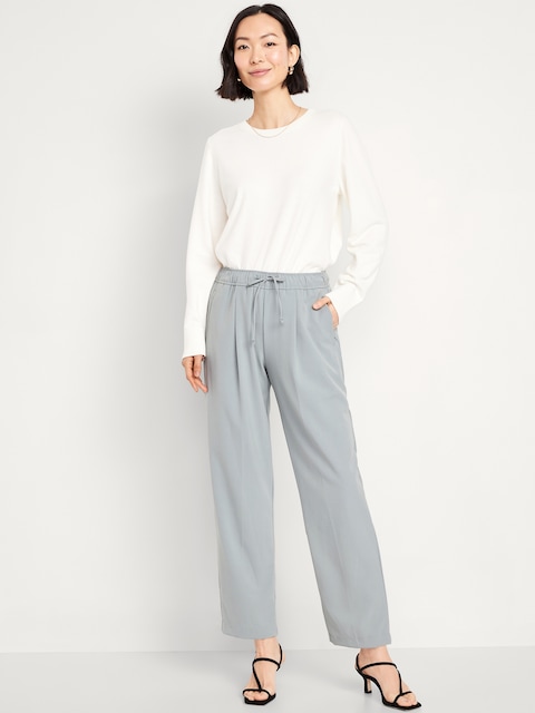 Pantalon Billie droit à taille haute