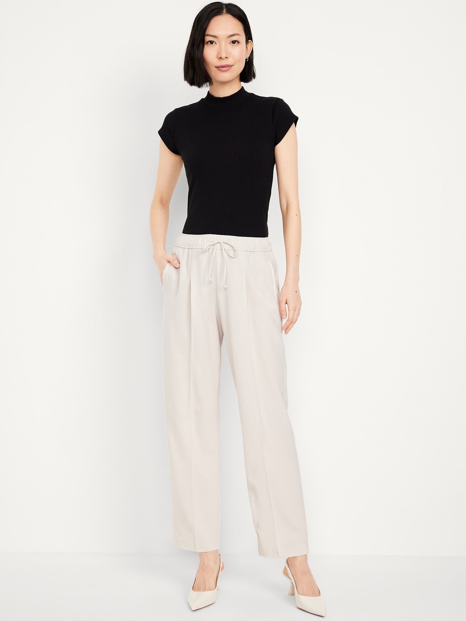 High-Waisted Billie Straight Trouser