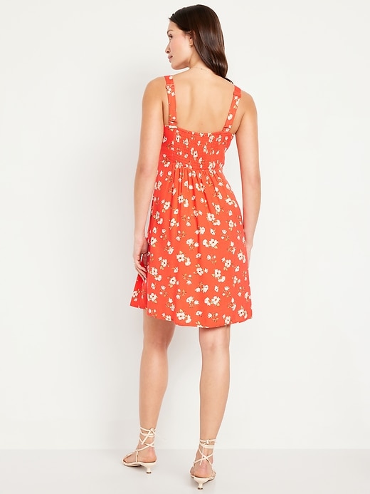 Image number 2 showing, Fit & Flare Crepe Mini Dress