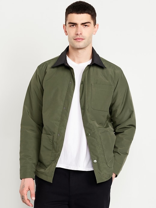 Image number 1 showing, Water-Resistant Nylon Barn Coat