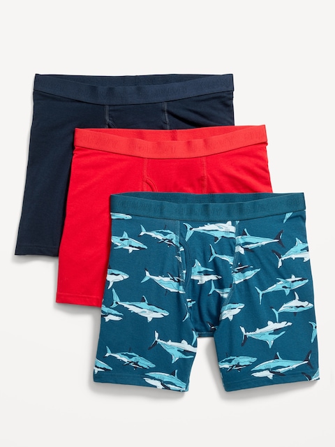 3-Pack Soft-Washed Boxer-Briefs -- 6.25-inch inseam