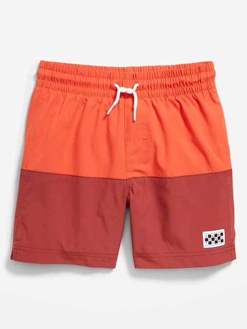 Color-Block Swim Trunks for Boys