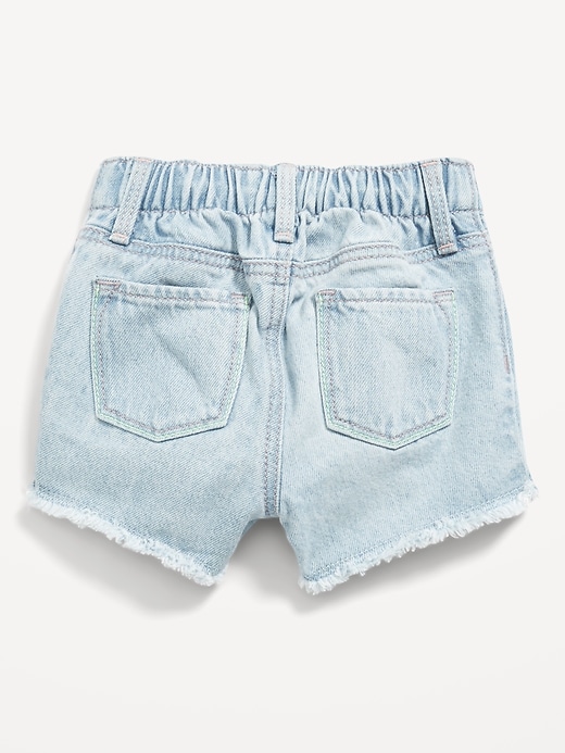 View large product image 2 of 2. Frayed-Hem Jean Shorts for Baby