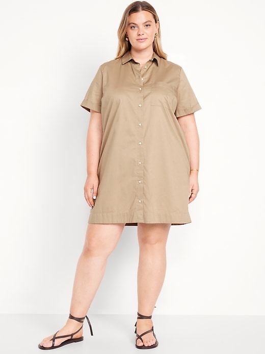 Image number 5 showing, Button-Down Mini Shirt Dress