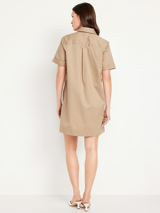 Image number 2 showing, Button-Down Mini Shirt Dress