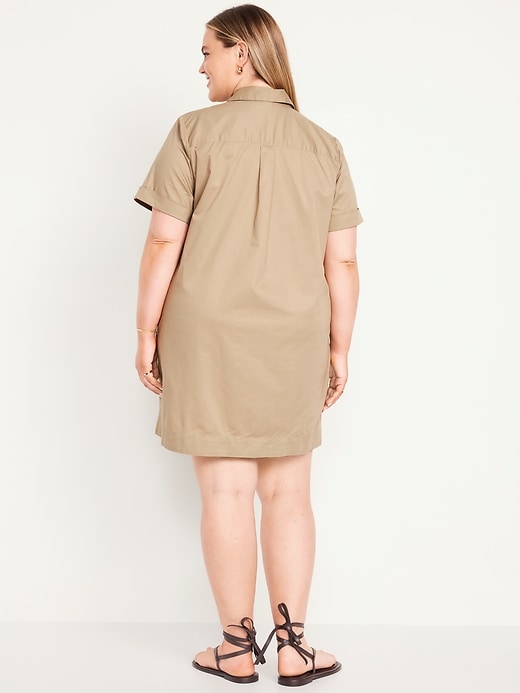 Image number 6 showing, Button-Down Mini Shirt Dress