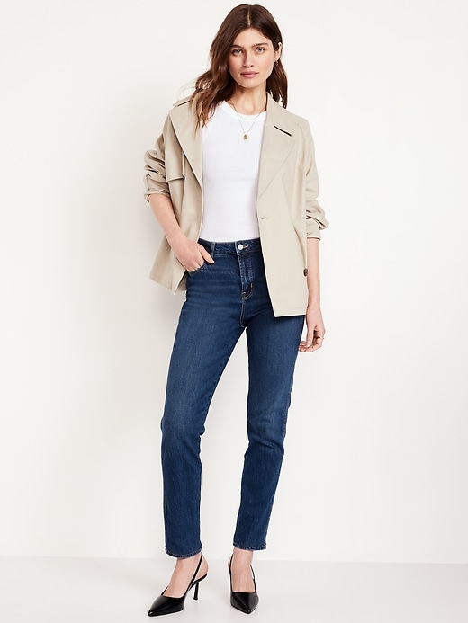 Image number 1 showing, High-Waisted Vintage Slim Jeans