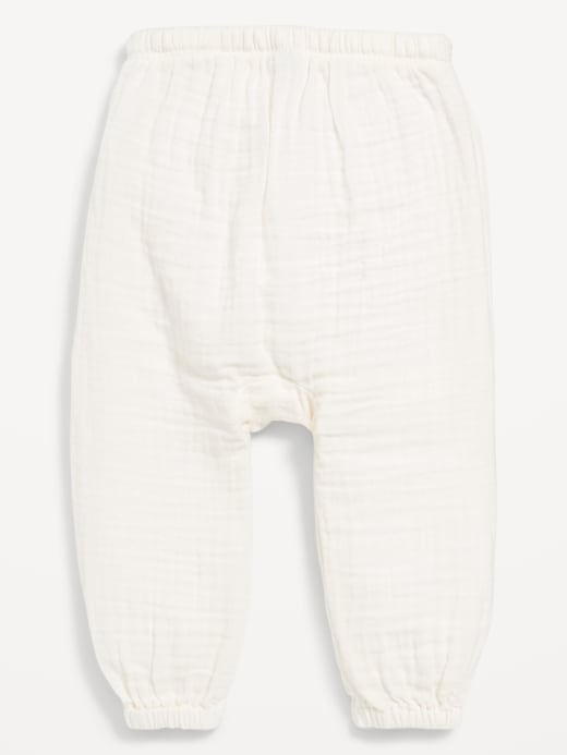 View large product image 2 of 2. Double-Weave Jogger Pants for Baby