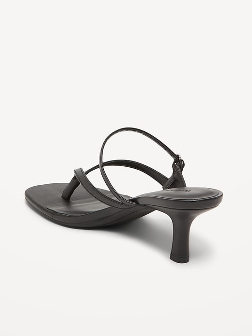 Image number 4 showing, Kitten Heel Thong Sandals