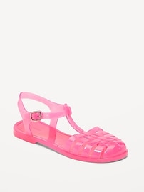 L'image numéro 1 présente Sandales gélifiées de style pêcheur pour fille