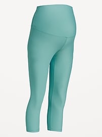 L'image numéro 2 présente Legging de maternité court sculptant Powersoft à panneau complet