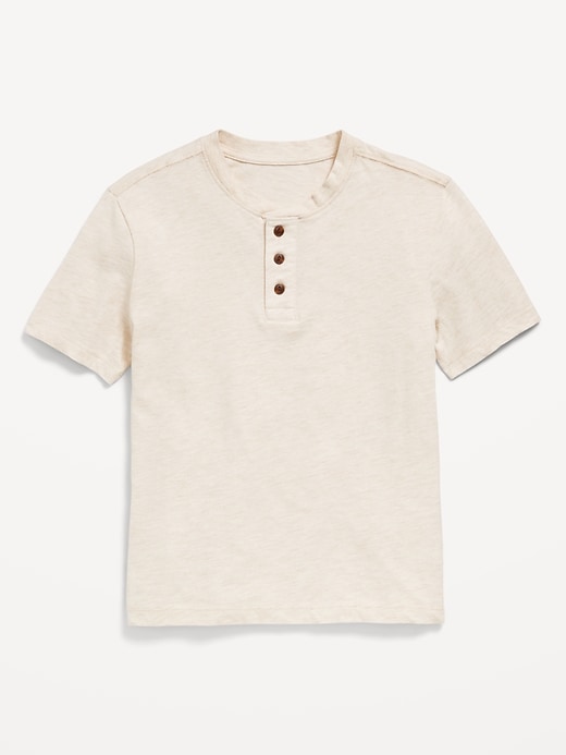 View large product image 2 of 3. Short-Sleeve Henley T-Shirt for Boys