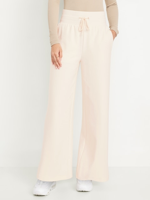 Dynamic Fleece Wide-Leg Sweatpants