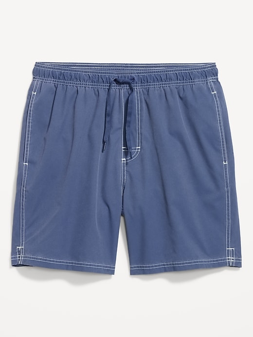 Image number 3 showing, Garment-Dyed Swim Trunks -- 7-inch inseam