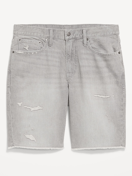 Image number 3 showing, Slim Built-In Flex Jean Raw-Edge Shorts -- 9.5-inch inseam