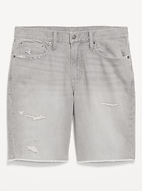 L'image numéro 3 présente Short en denim étroit à bord brut à Extensibilité intégrée, entrejambe de 24 cm