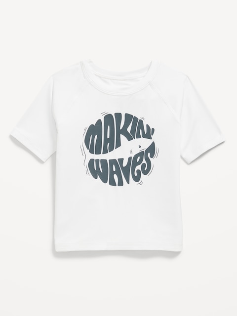 Rashguard Graphic Swim Top for Toddler Boys