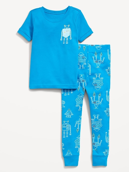 View large product image 1 of 2. Snug-Fit Graphic Pajama Set for Toddler & Baby