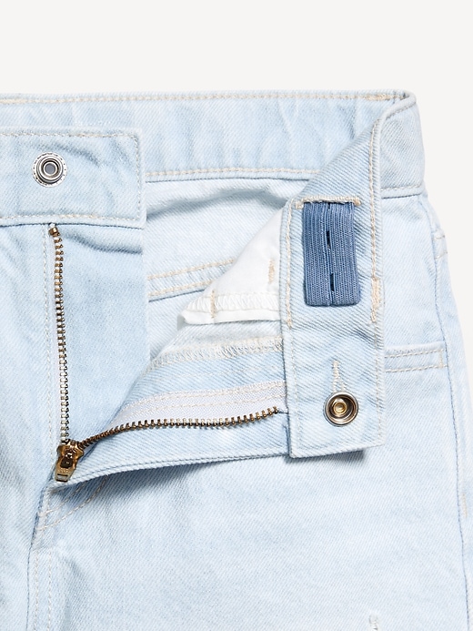 Image number 5 showing, High-Waisted Baggy Wide-Leg Jeans for Girls
