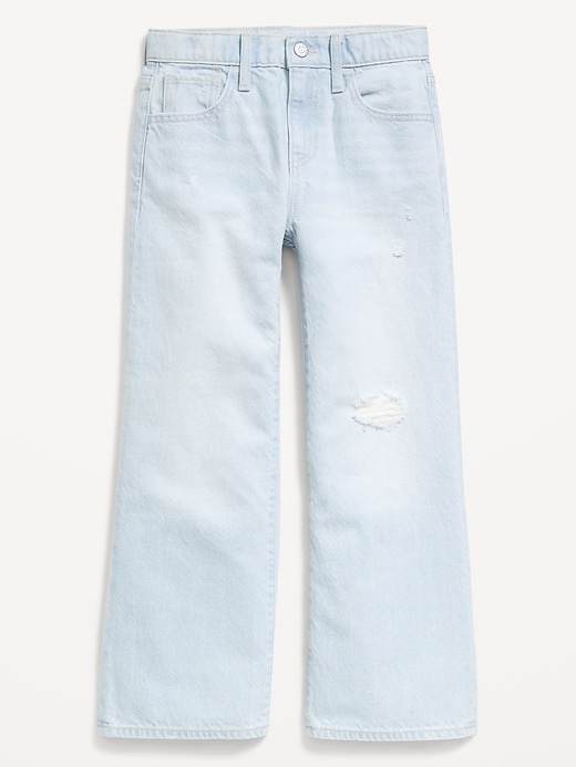 Image number 4 showing, High-Waisted Baggy Wide-Leg Jeans for Girls