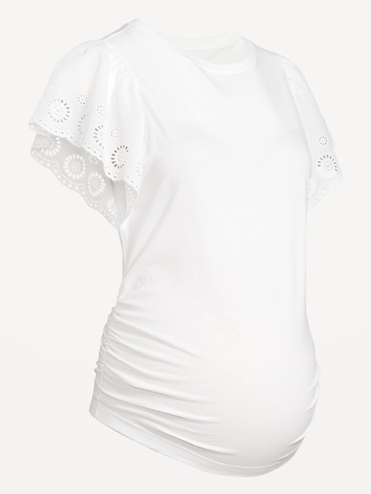 Image number 2 showing, Maternity EveryWear Flutter Sleeve Top