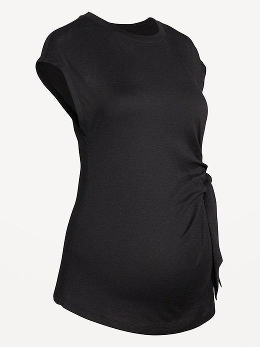 Image number 5 showing, Maternity EveryWear Side-Tie Top