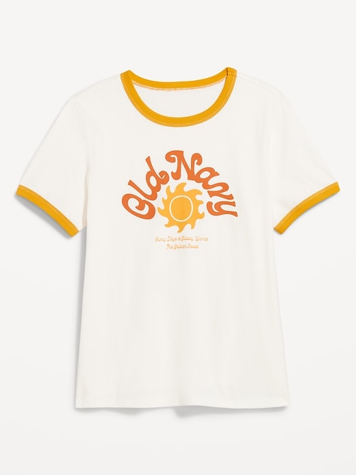 Image number 4 showing, EveryWear Logo-Graphic Ringer T-Shirt