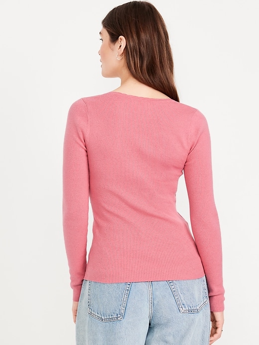 Image number 2 showing, Long-Sleeve Ribbed Sweater