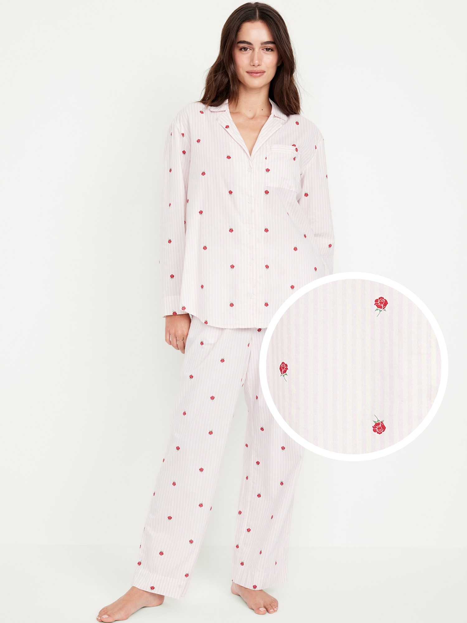 Poplin Pajama Pant Set