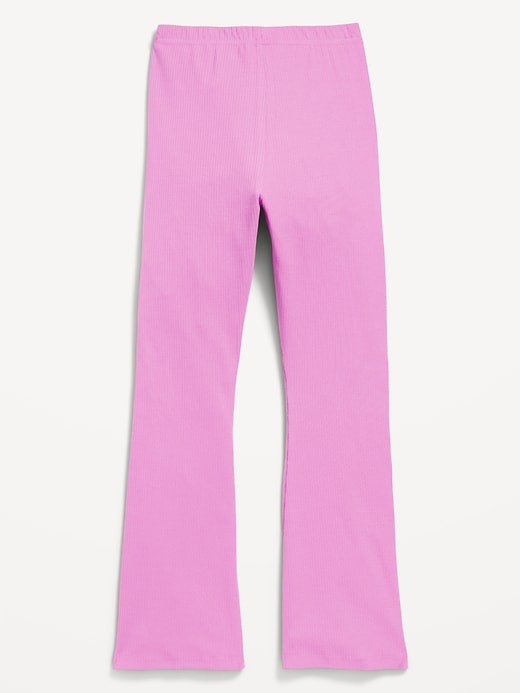 View large product image 2 of 5. Full-Length Ribbed Flared Leggings for Girls