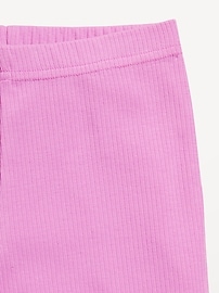 View large product image 3 of 5. Full-Length Ribbed Flared Leggings for Girls