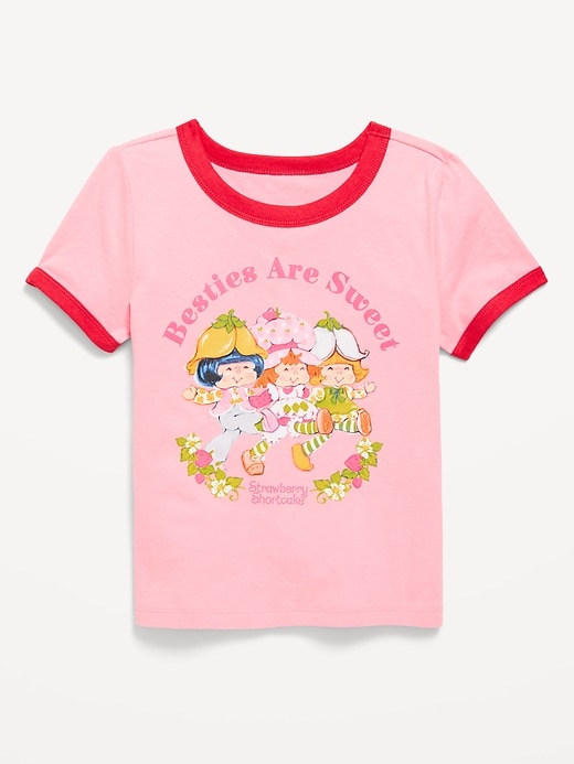 View large product image 1 of 3. Strawberry Shortcake™ Ringer Graphic T-Shirt for Girls