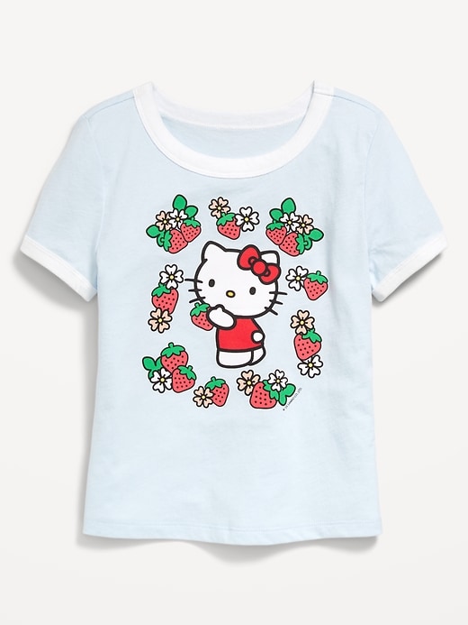 View large product image 1 of 3. Hello Kitty® Ringer Graphic T-Shirt for Girls