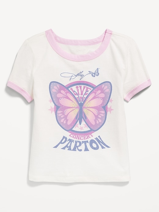 View large product image 1 of 3. Dolly Parton™ Ringer Graphic T-Shirt for Girls