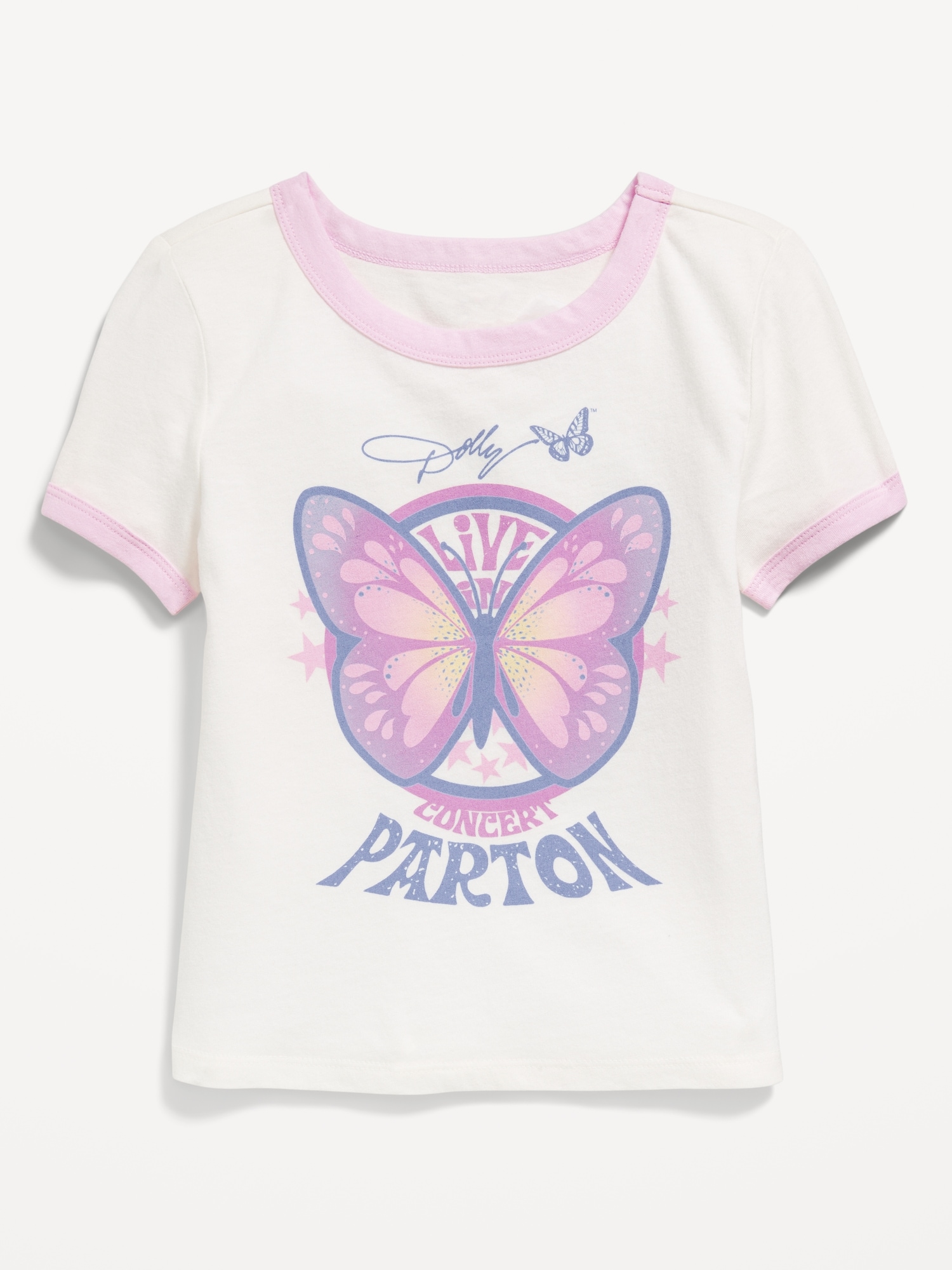 Dolly Parton™ Ringer Graphic T-Shirt for Girls