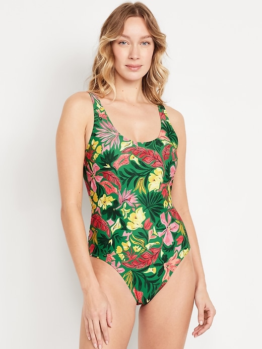 Image number 1 showing, Matte One-Piece Swimsuit