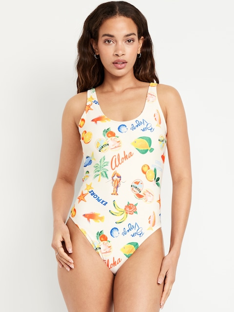 Matte One-Piece Swimsuit