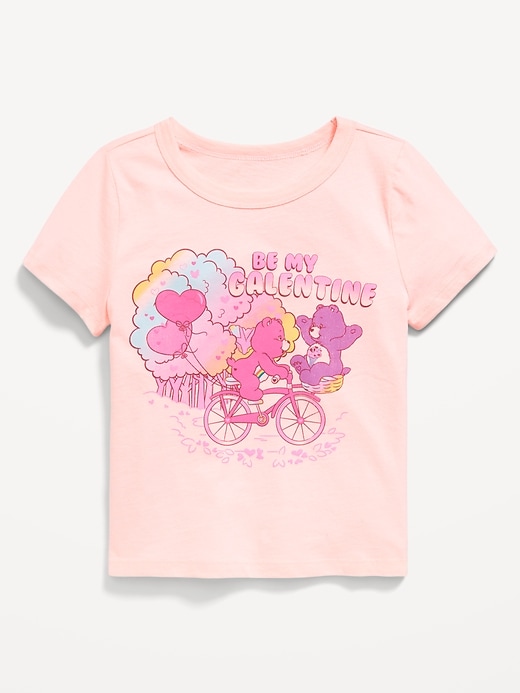 View large product image 2 of 3. Fitted Short-Sleeve Licensed Graphic T-Shirt for Girls