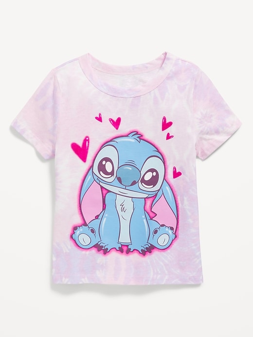 View large product image 2 of 3. Fitted Short-Sleeve Licensed Graphic T-Shirt for Girls