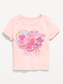 Image number 2 showing, Fitted Short-Sleeve Licensed Graphic T-Shirt for Girls
