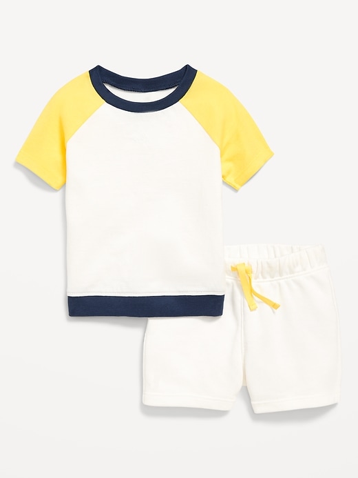 View large product image 1 of 2. Short-Sleeve Top and Shorts Set for Baby