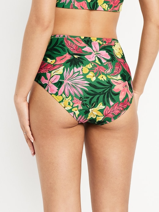 Image number 2 showing, Matte High-Waisted Bikini Swim Bottoms