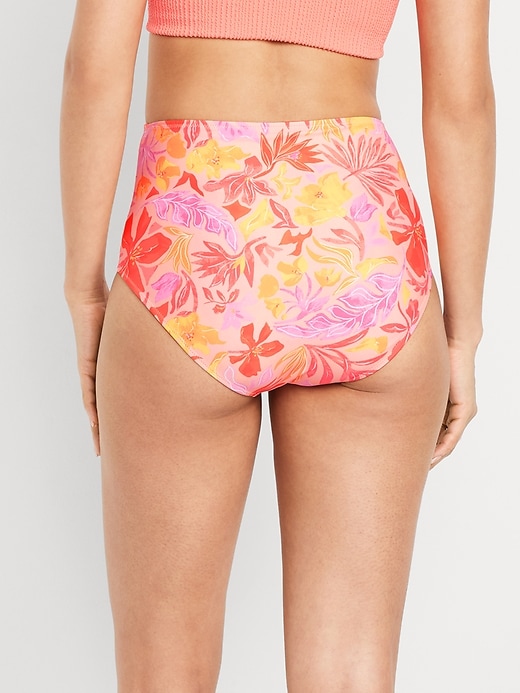 Image number 2 showing, Matte High-Waisted Bikini Swim Bottoms