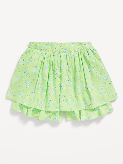 View large product image 1 of 4. Printed High-Waisted Swing Skort for Girls