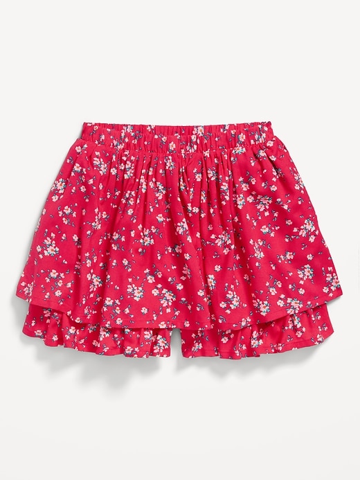 View large product image 1 of 4. Printed High-Waisted Swing Skort for Girls