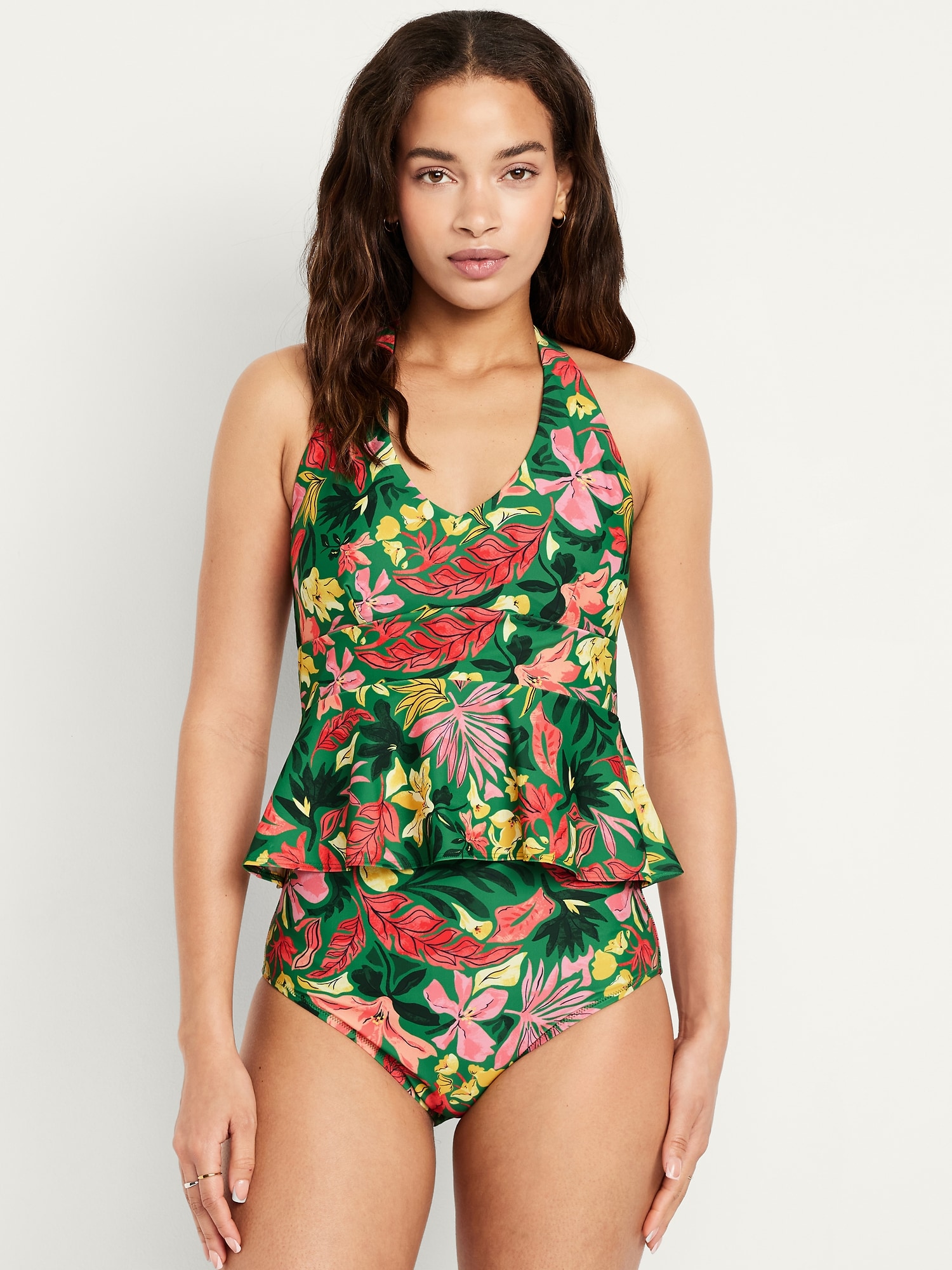 Matte Tankini Swim Top